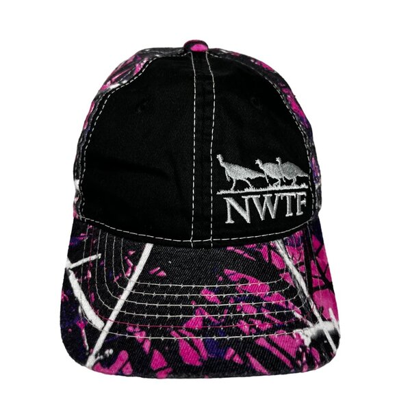 NWTF National Wild Turkey Foundation Womens Hat Cap Pink Black Size OS - Picture 3 of 10